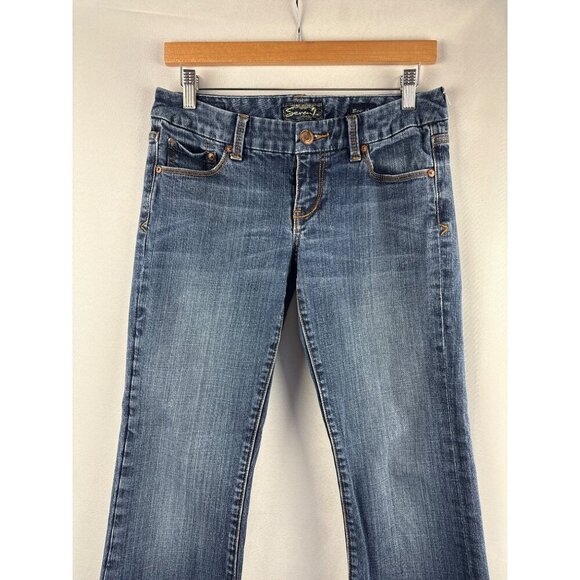 Seven7 Womens Boot Cut Jeans Size 29 Blue Denim Made In Hong Kong - Picture 1 of 6